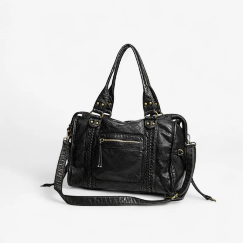 Adeline – Handbag with Zipper Pockets and Adjustable Shoulder Strap - Image 3