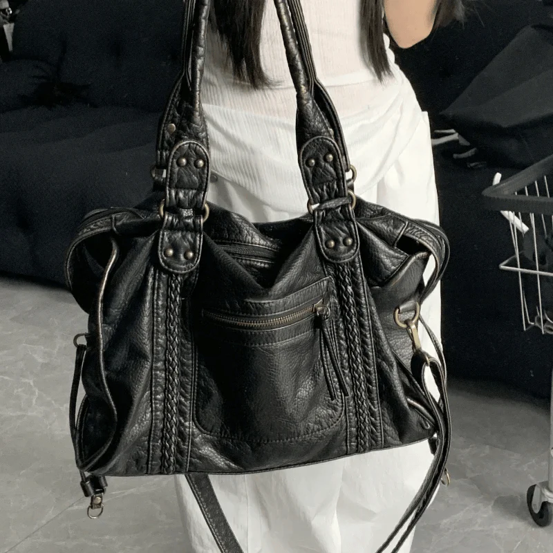Adeline – Handbag with Zipper Pockets and Adjustable Shoulder Strap - Image 6