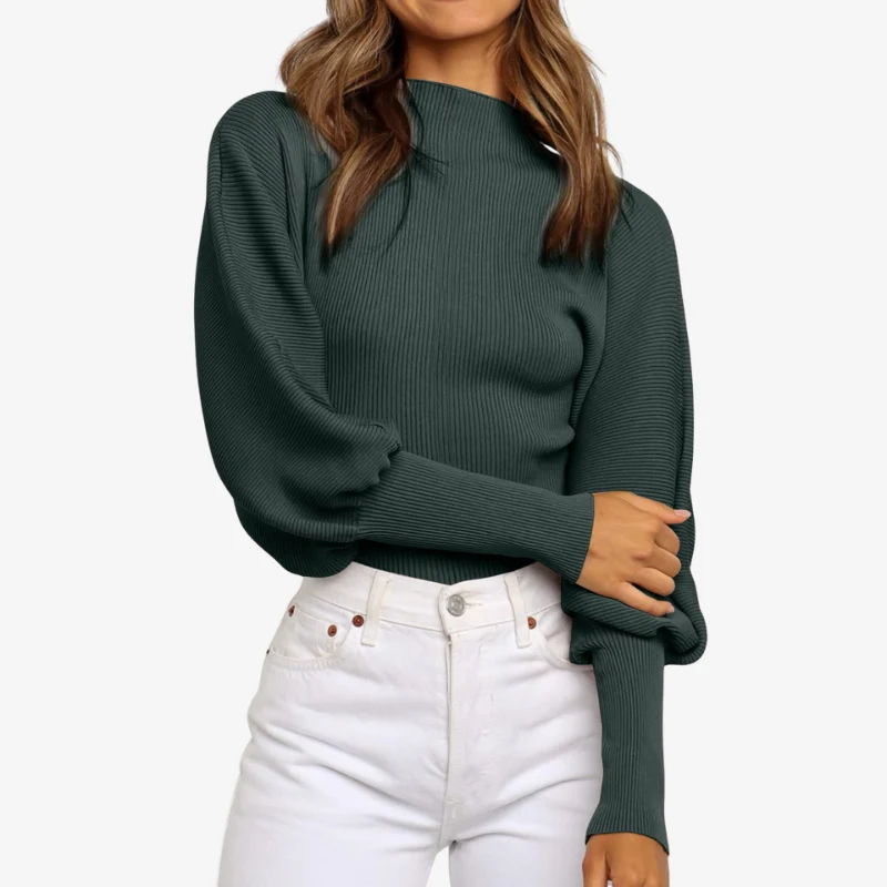 Amber – Long Sleeve Turtleneck Sweater - Image 4