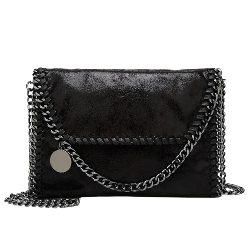 Amelia – Clutch crossbody bag with chain detail and zip - Image 5