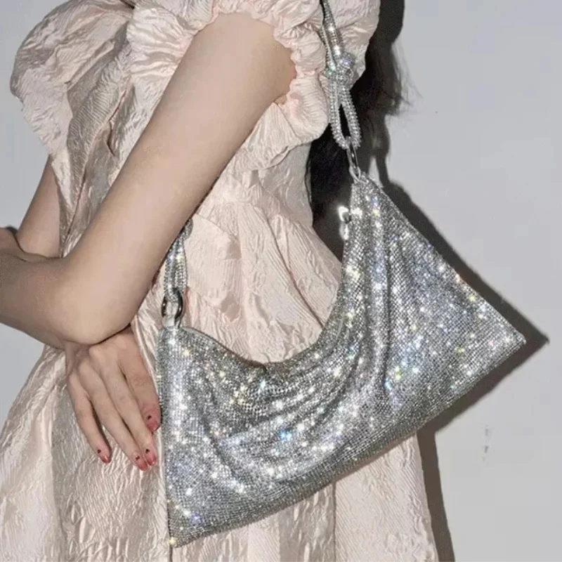 Annelie – Rhinestone Bucket Shoulder Bag - Image 6