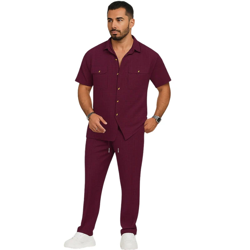 Anselm – Stylish Set: Short-Sleeve Shirt + Pants with Pockets - Image 6