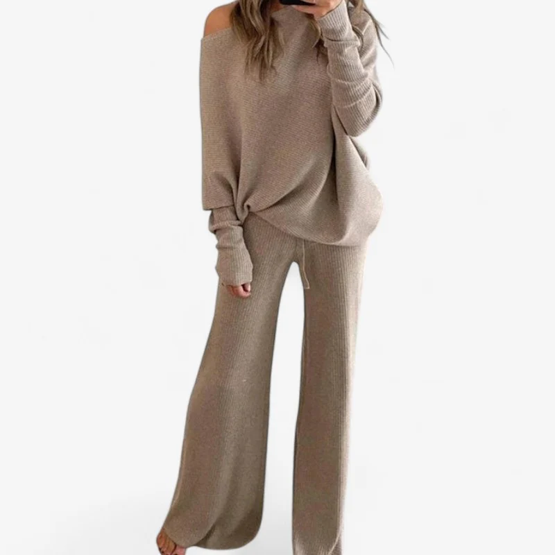 Aria – 2-Piece Set with High-Waist Pants & Long-Sleeved Top - Image 3