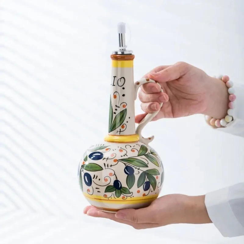 AromaPour – Oil Dispenser Bottle with Flower Pattern and Handle - Image 6