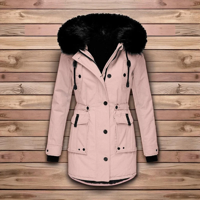 Aurora – Long Coat with a Standard Collar and Button Closure - Image 7