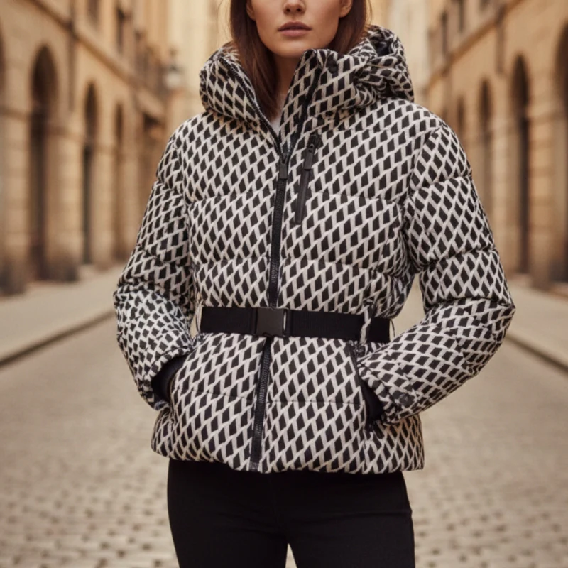 Ava – Women's Long Sleeve Jacket with Hoodie and Zippered Pockets - Image 6