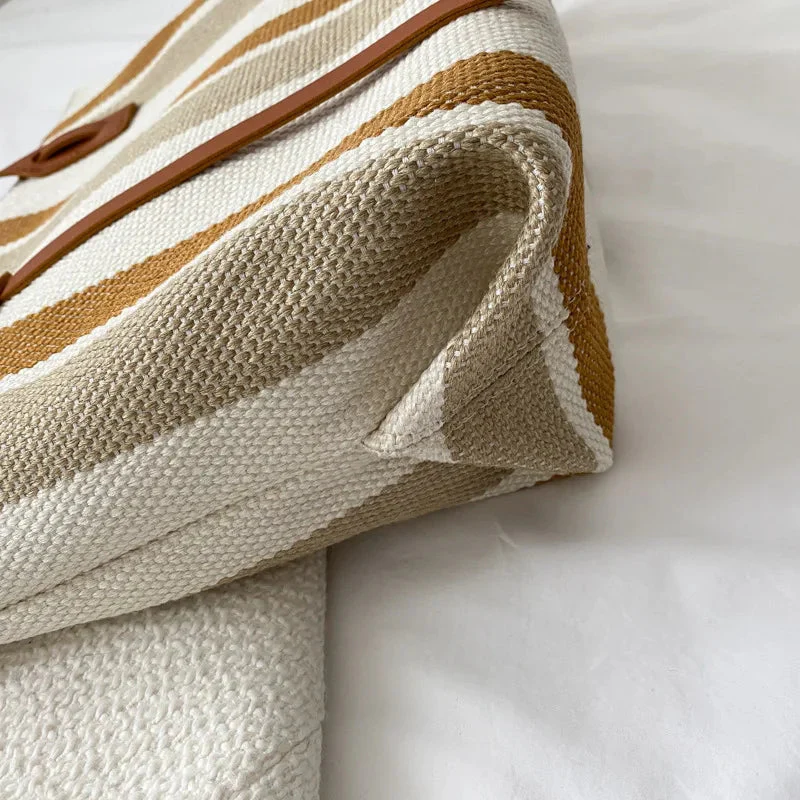 Ave – Striped bag with large main compartment - Image 5
