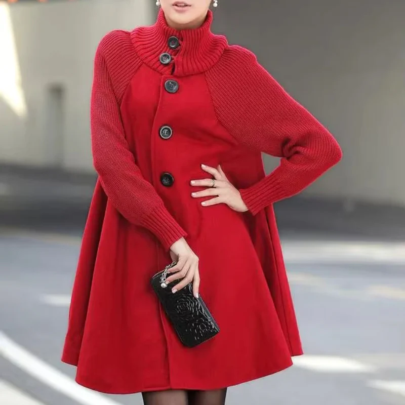 Avero – Mid-Length Coat with Buttons and Side Pockets - Image 5