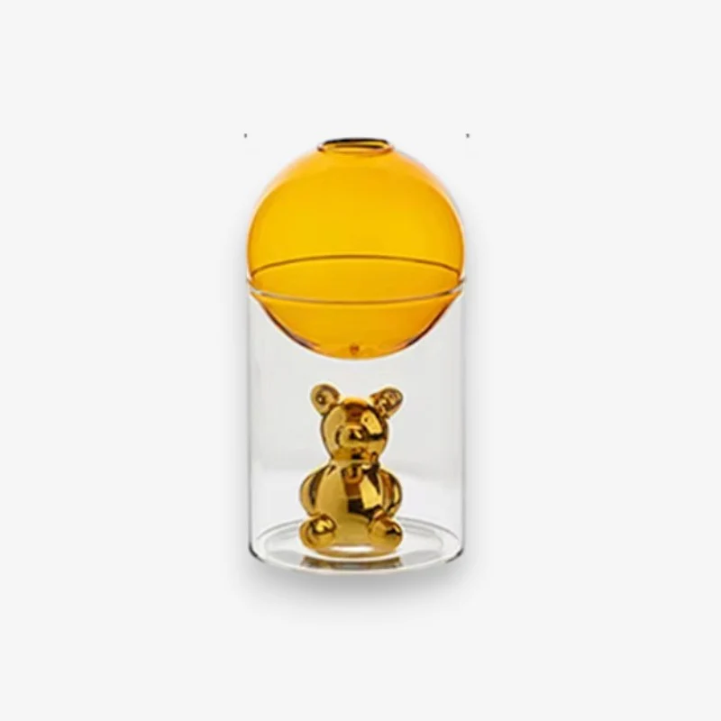 BearBloom – Cartoon Beer Vase with Spherical Top - Image 3