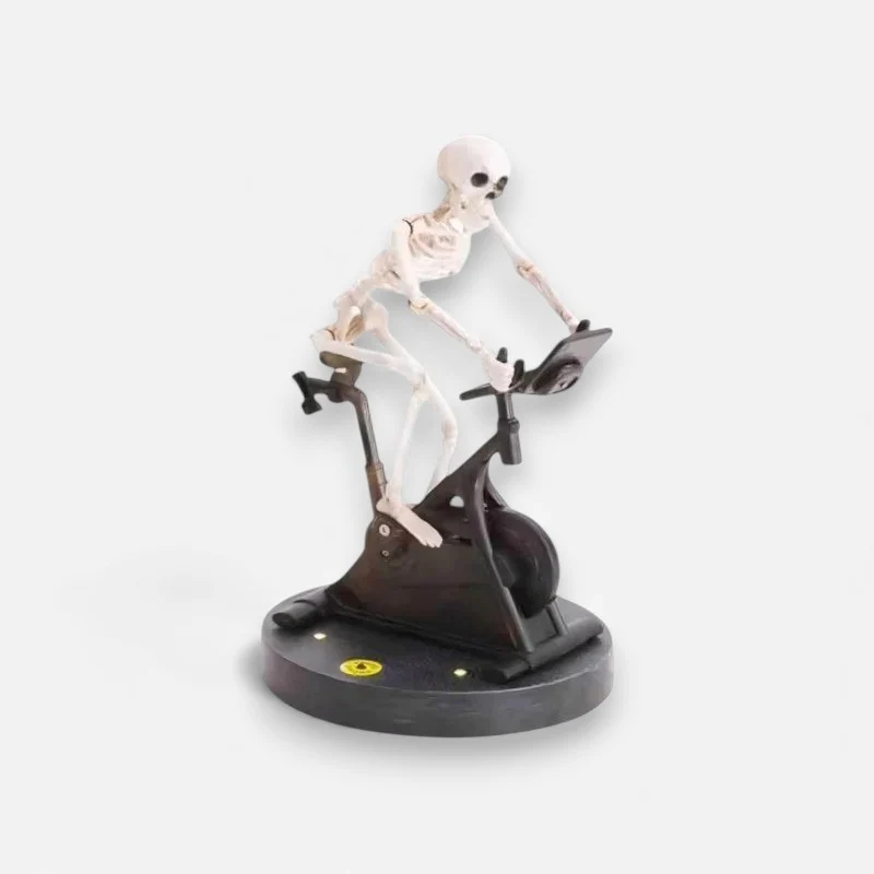 BoneRide – Decorative Skull Bicycle Figurine for Table or Shelf