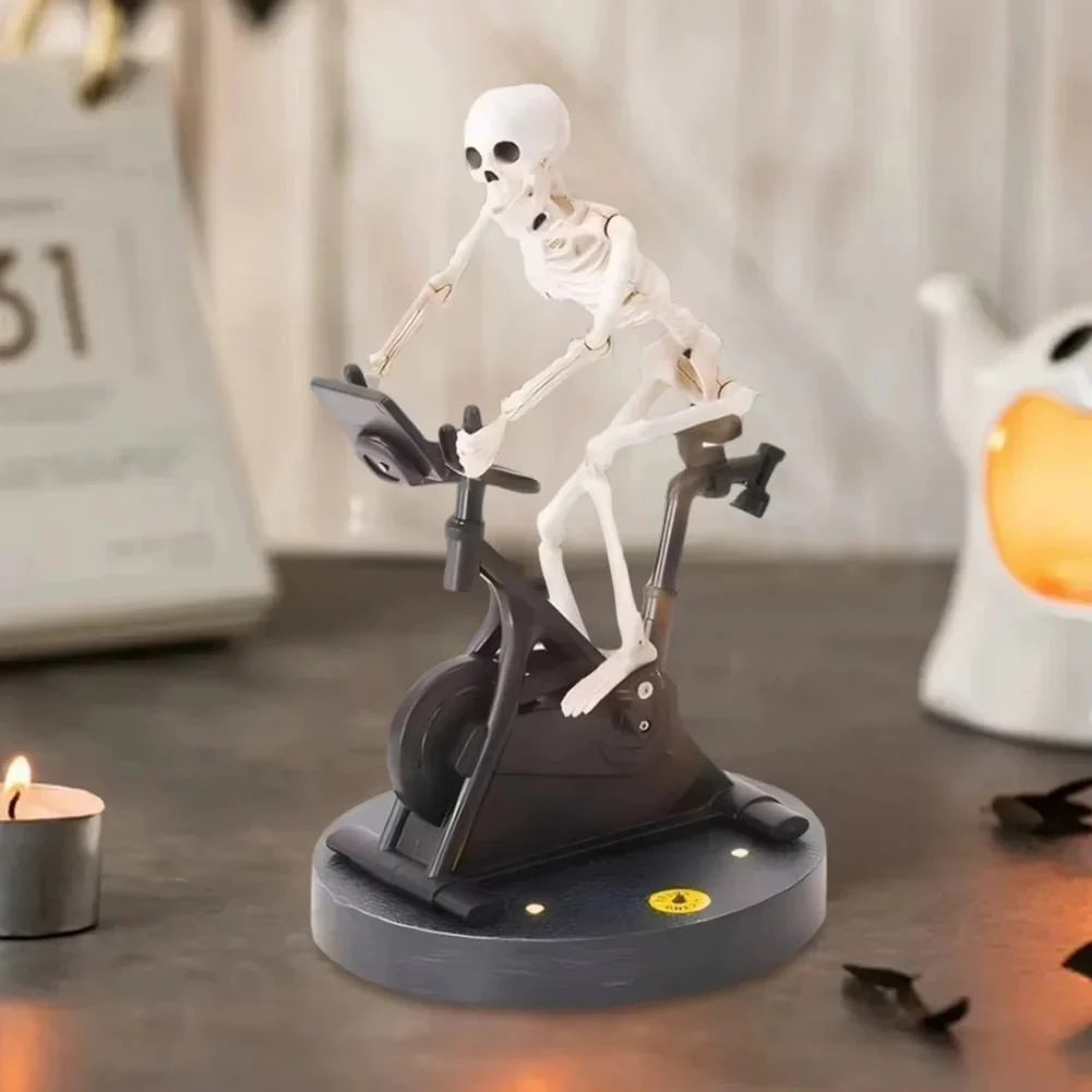 BoneRide – Decorative Skull Bicycle Figurine for Table or Shelf - Image 2