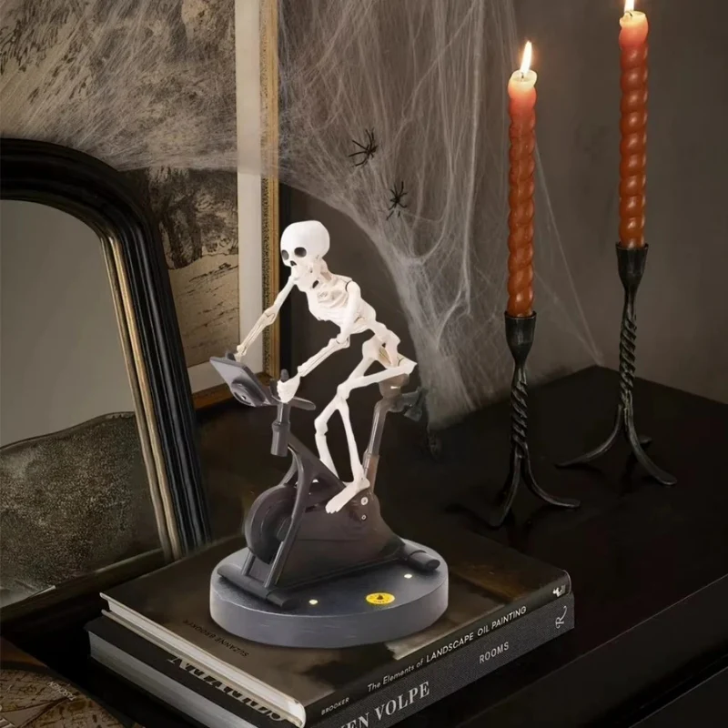 BoneRide – Decorative Skull Bicycle Figurine for Table or Shelf - Image 3