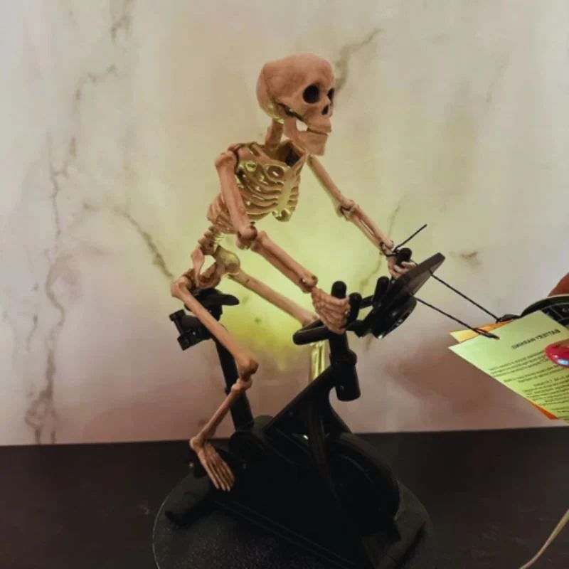 BoneRide – Decorative Skull Bicycle Figurine for Table or Shelf - Image 5