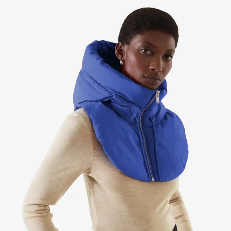 Camille – Hooded Jacket with Drawstring and Removable Neckerchief - Image 4
