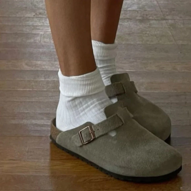 Charlie – Half Covered Slip-On Slippers with Adjustable Buckle - Image 7