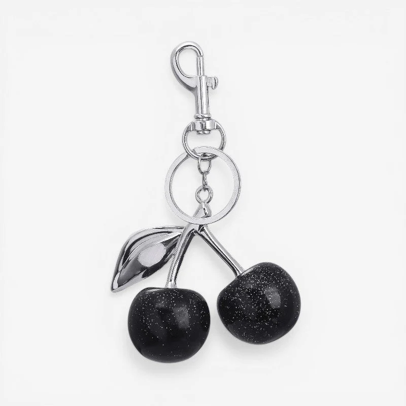 Cherry Pendant Metal Keychain - Image 2