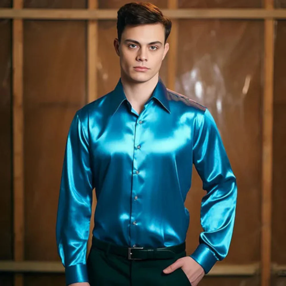 Claus – Men's Long-Sleeved Shirt with Full Button Closure - Image 9
