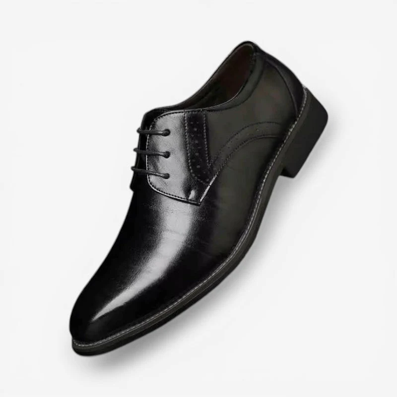 Connor - Pointed Toe Lace Up Shoes With Non Slip Sole - Image 2