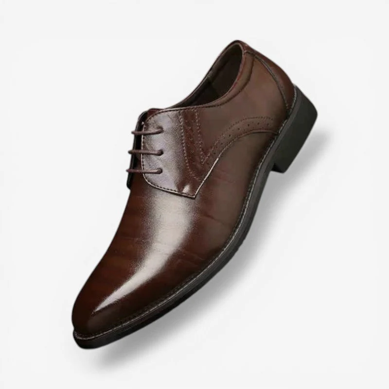 Connor - Pointed Toe Lace Up Shoes With Non Slip Sole - Image 3