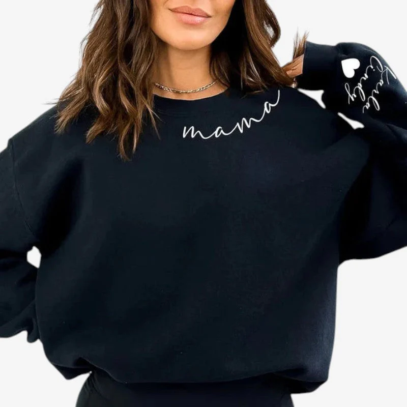 Long Sleeve Hoodie with Embroidered Name - Image 4