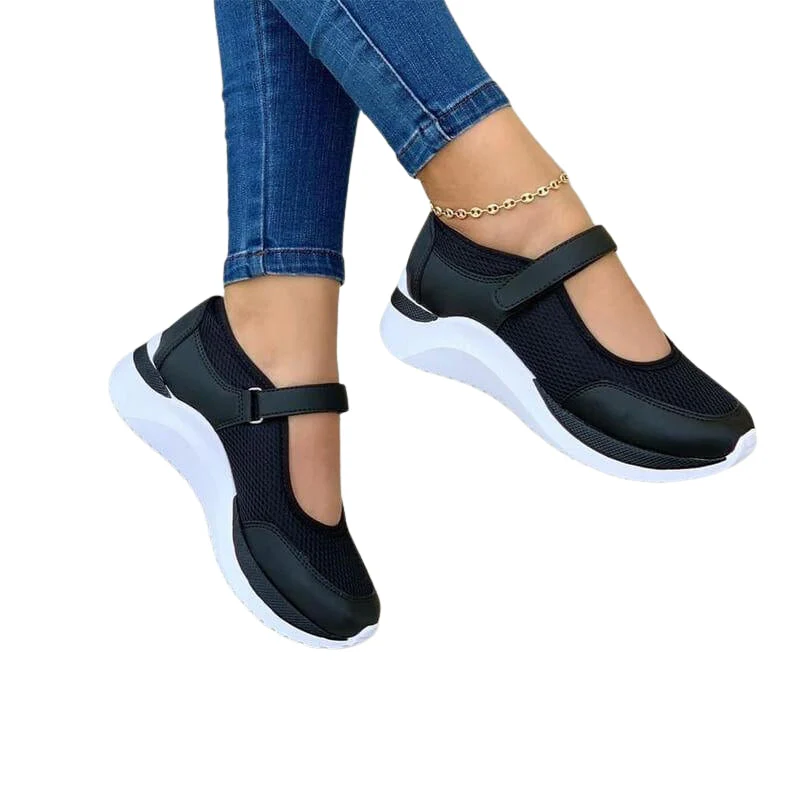 Daisy – Breathable Sneakers with Velcro Fastening & Round Toe