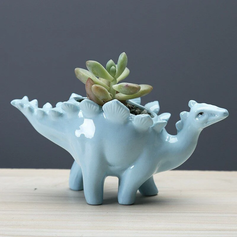 DinoBloom – Decorative Flower Pot with Dinosaur Inspired Sculpture - Image 5