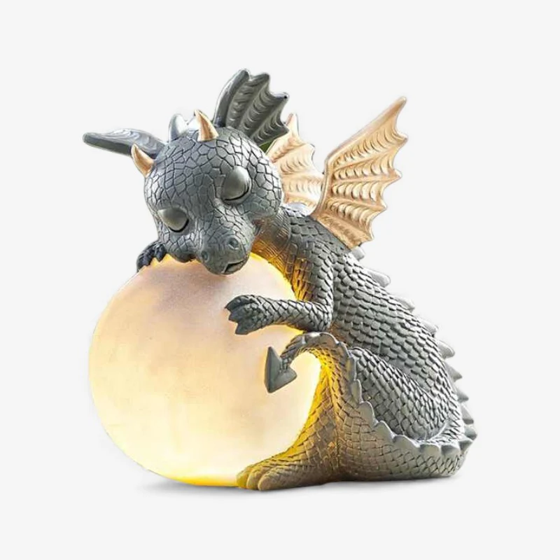 DragonGlow – Rechargeable dragon lamp sculpture for the garden