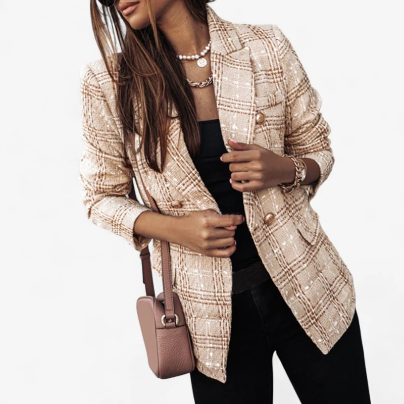 Eliana – Classic Button-Up Blazer with Long Sleeves - Image 4