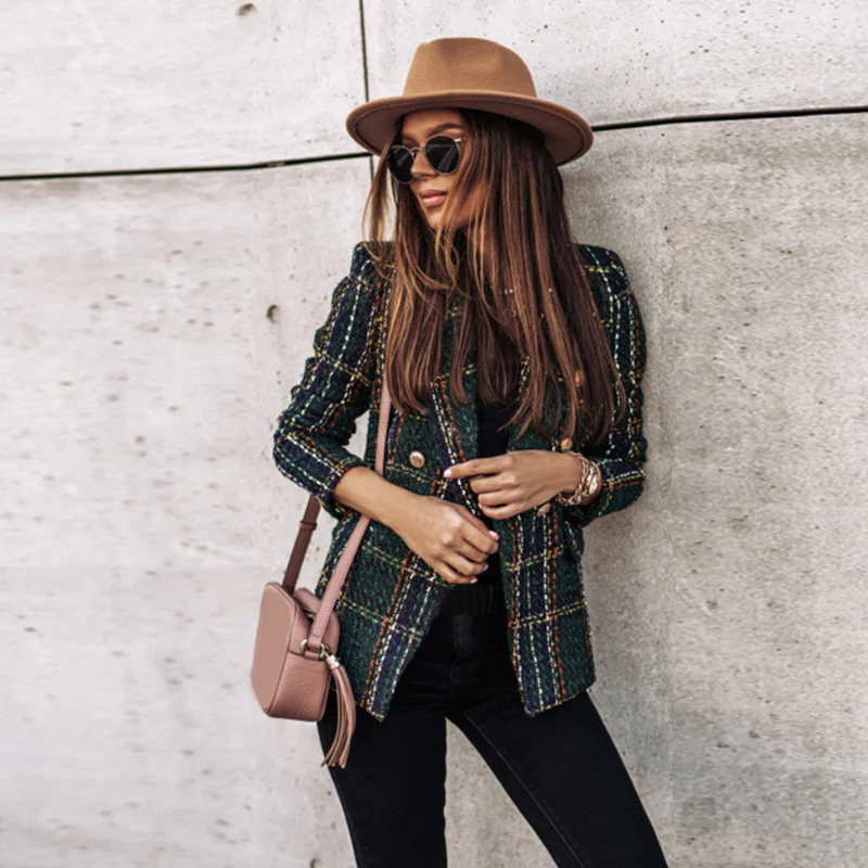 Eliana – Classic Button-Up Blazer with Long Sleeves - Image 5