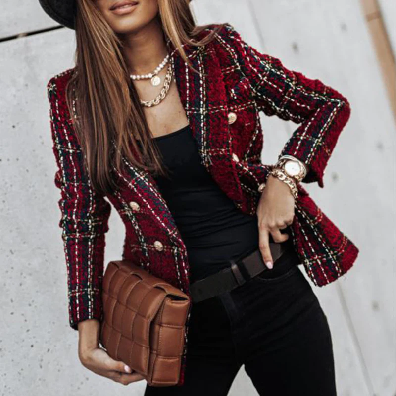 Eliana – Classic Button-Up Blazer with Long Sleeves - Image 7