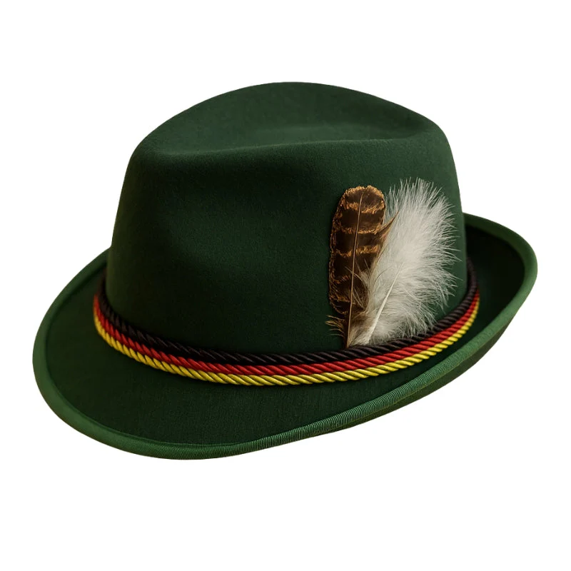 Elias – Oktoberfest Hat with Classic Feather Embellishment
