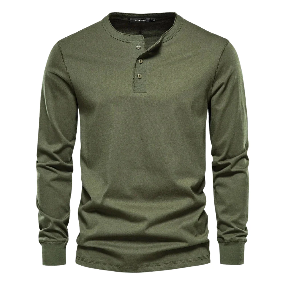 Elias – Men's Slim Fit Long-Sleeve Shirt with Button Fastening - Image 4