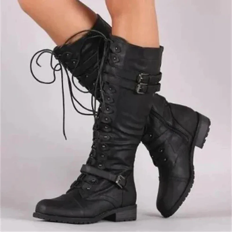 Elise – Knee-High Boots with Adjustable Buckle - Image 5