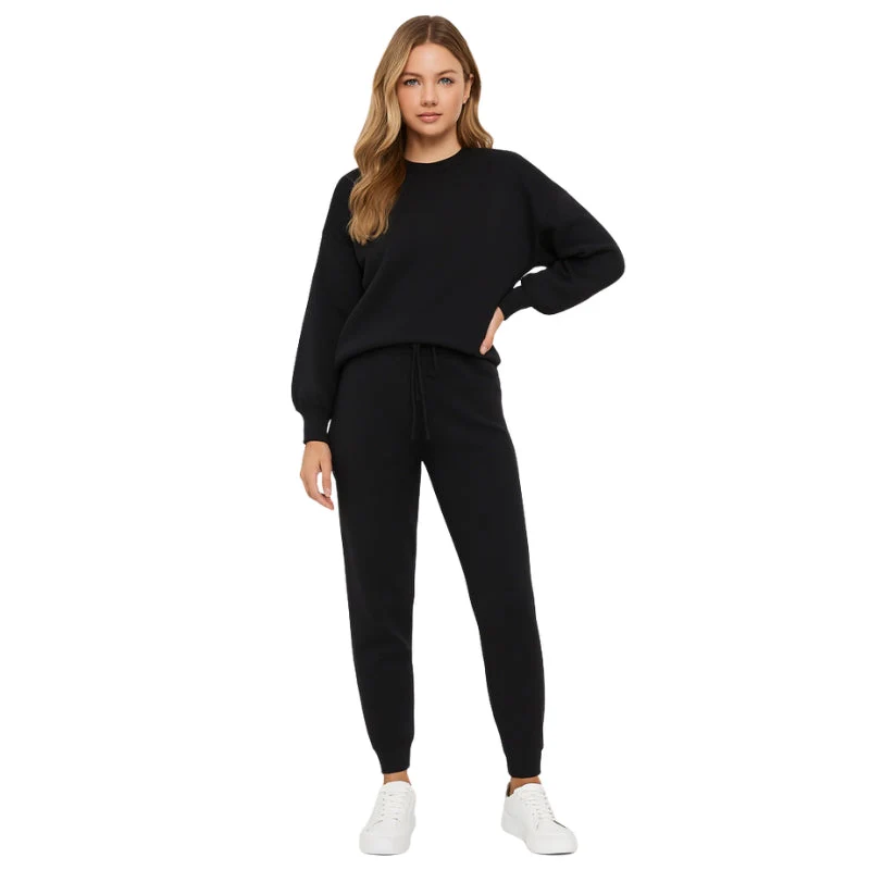 Elke – 2-Piece Set Long Sleeve Sweater + Drawstring Pants - Image 3