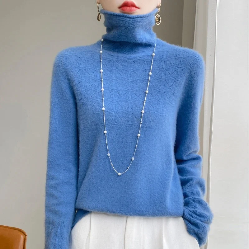 Ella – Women's Long Sleeve Sweater with Round Neckline - Image 14