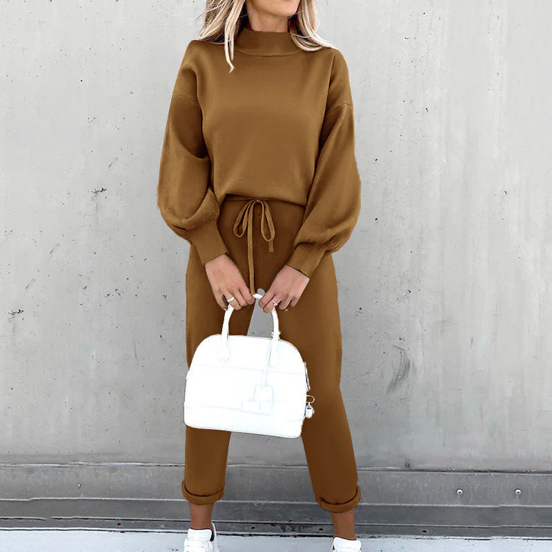 Emily – 2-Piece Suit with Extra Wide Legs & Long Sleeve Top - Image 14