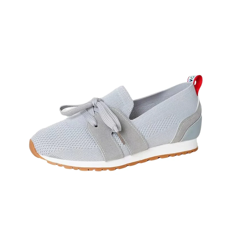 Emily – Breathable Mesh Sneakers with Lace Fastening & Round Toe
