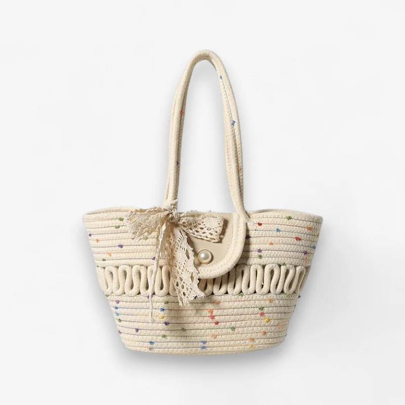 Esmee – Large Capacity Handbag with Decorative Bow