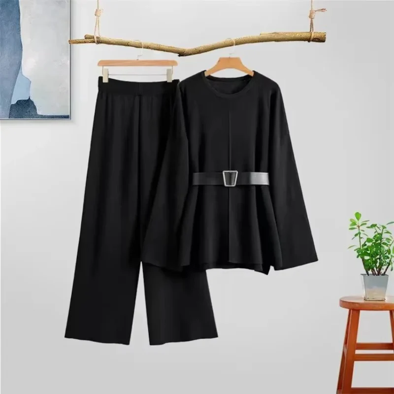 Evalyn – Two-Piece Set with Flared Sleeves & High-Waist Wide Trousers - Image 7