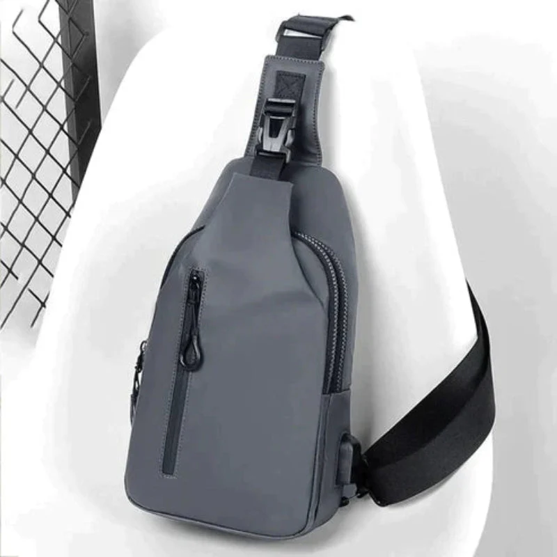 Fabian – Waterproof Crossbody Bag with USB Port and Multiple Compartments - Image 9