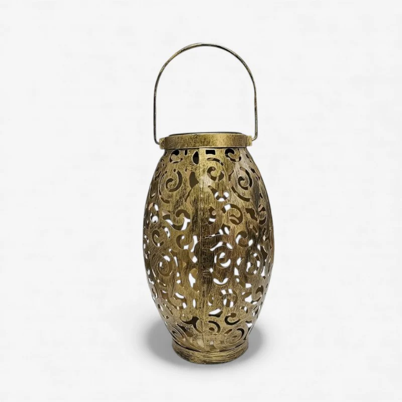 GlowPetal – Round Lantern with Handle and Petal Shade