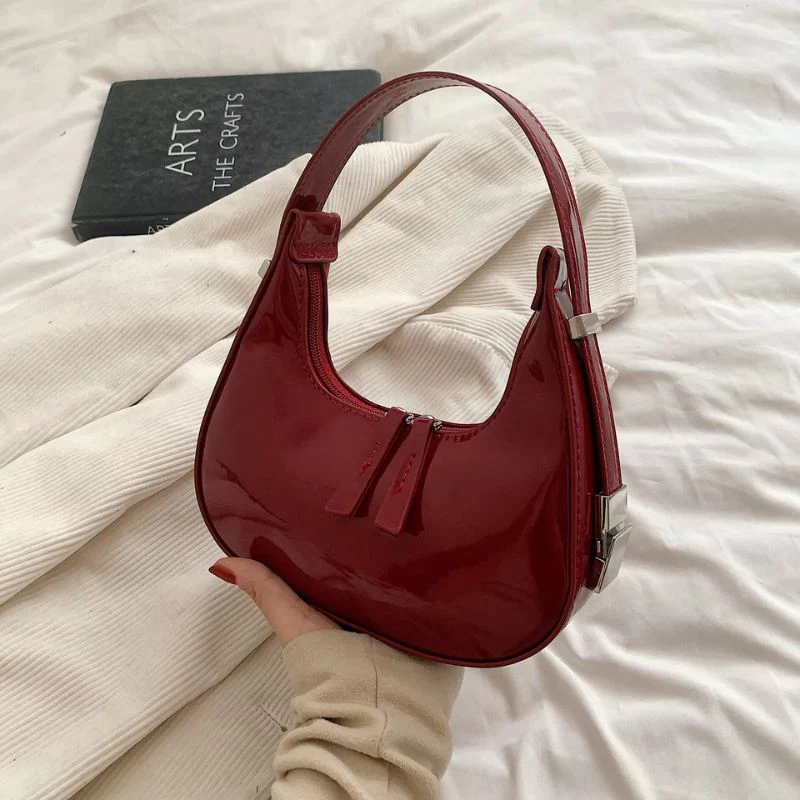 Half Moon Handbag with Adjustable Strap - Image 2