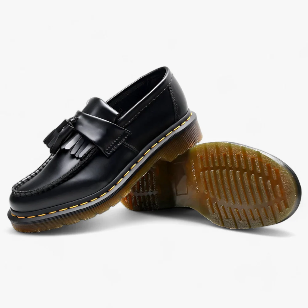 Harald - Men's Genuine Leather Tassel Shoes with Thick Sole - Image 2