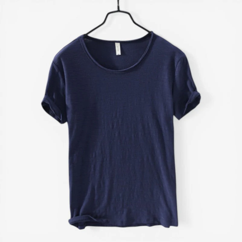 Harry – Loose Fit Round Neck Short Sleeve Shirt - Image 2