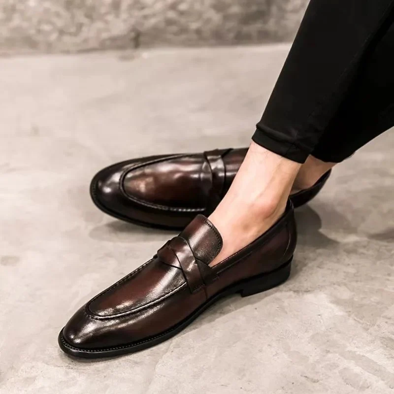 Hugo – Men's Round Toe Loafers - Image 6