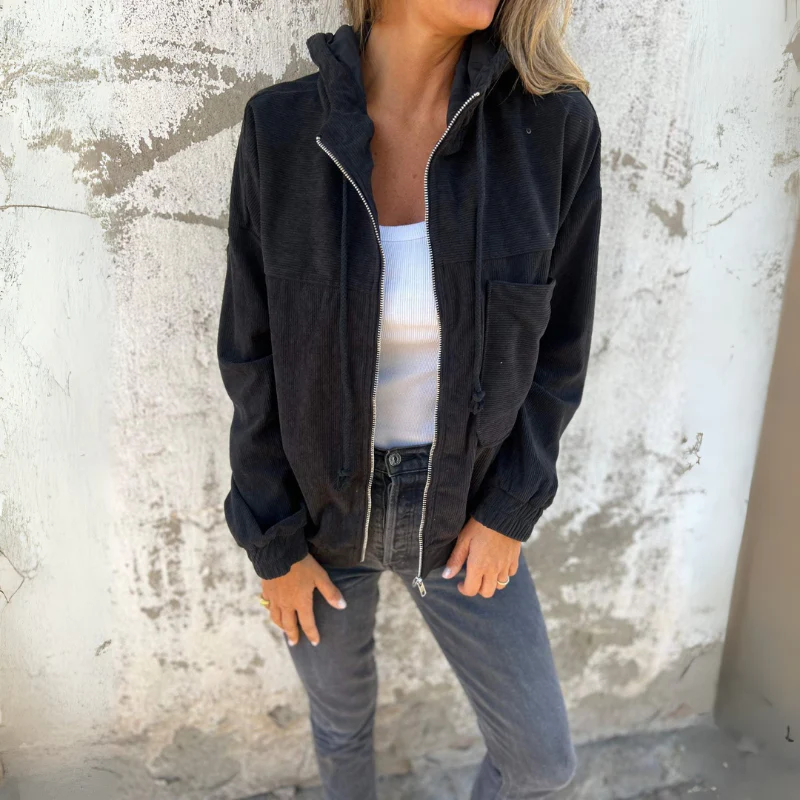 Jennifer – Long-Sleeve Jacket with Zip Fastening and Multiple Pockets