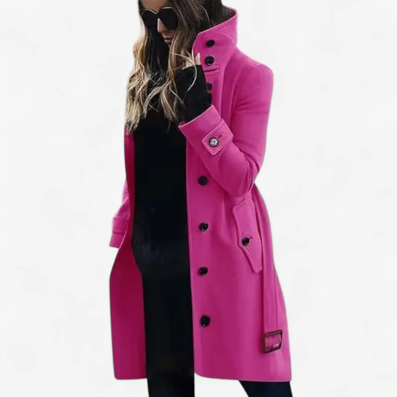 Jennifer – Trench Coat with a Belt and Button Closure - Image 6