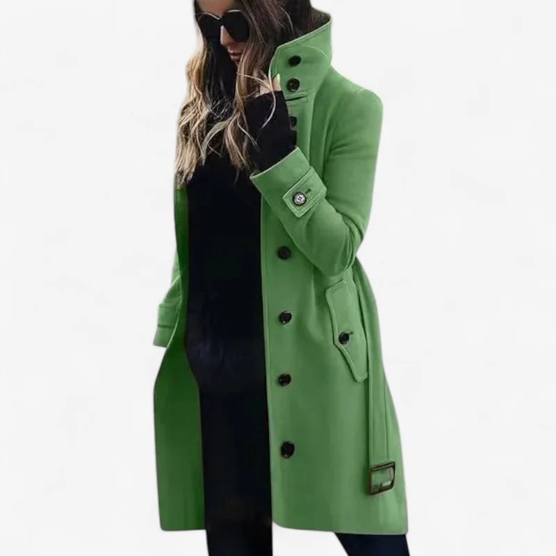 Jennifer – Trench Coat with a Belt and Button Closure - Image 7