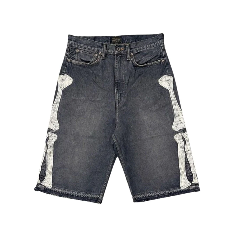 Jonas – Loose Shorts with Side Pockets + Button Trim - Image 2