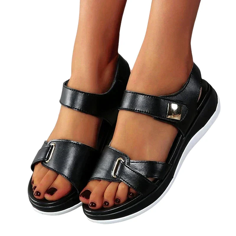 Julia - Sandals with Thick Sole + Open Toe